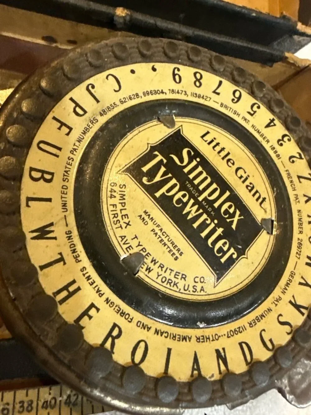 Simplex Typewriter Company original vintage
